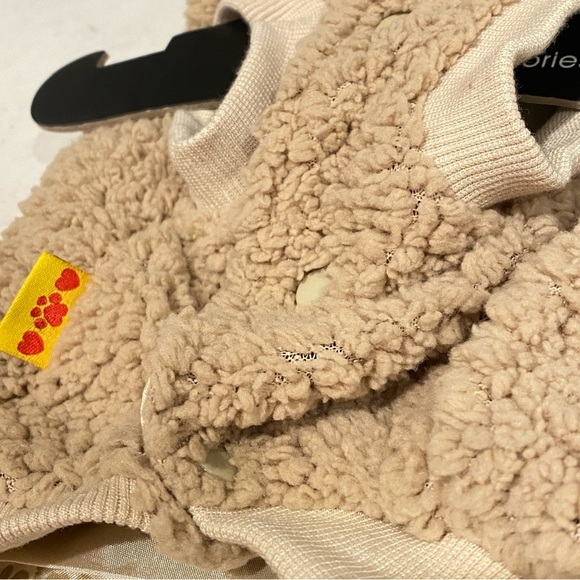 Anima Brown Fluffy Bear Hoodie, Small  Dog costume new - Picture 6 of 12